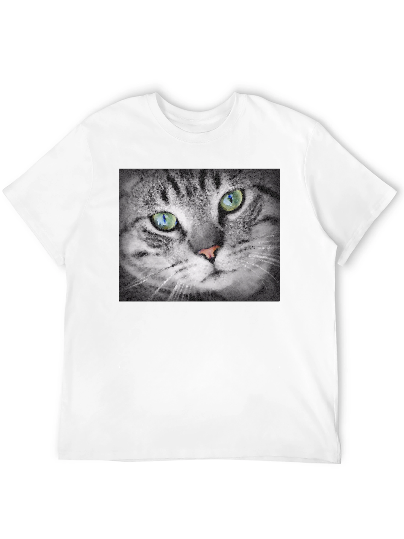 Cat Portrait Graphic T-Shirt