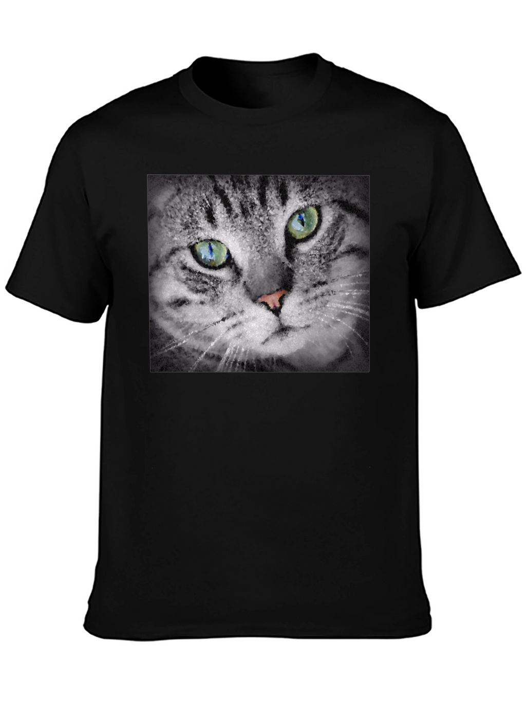 Cat Portrait Graphic T-Shirt