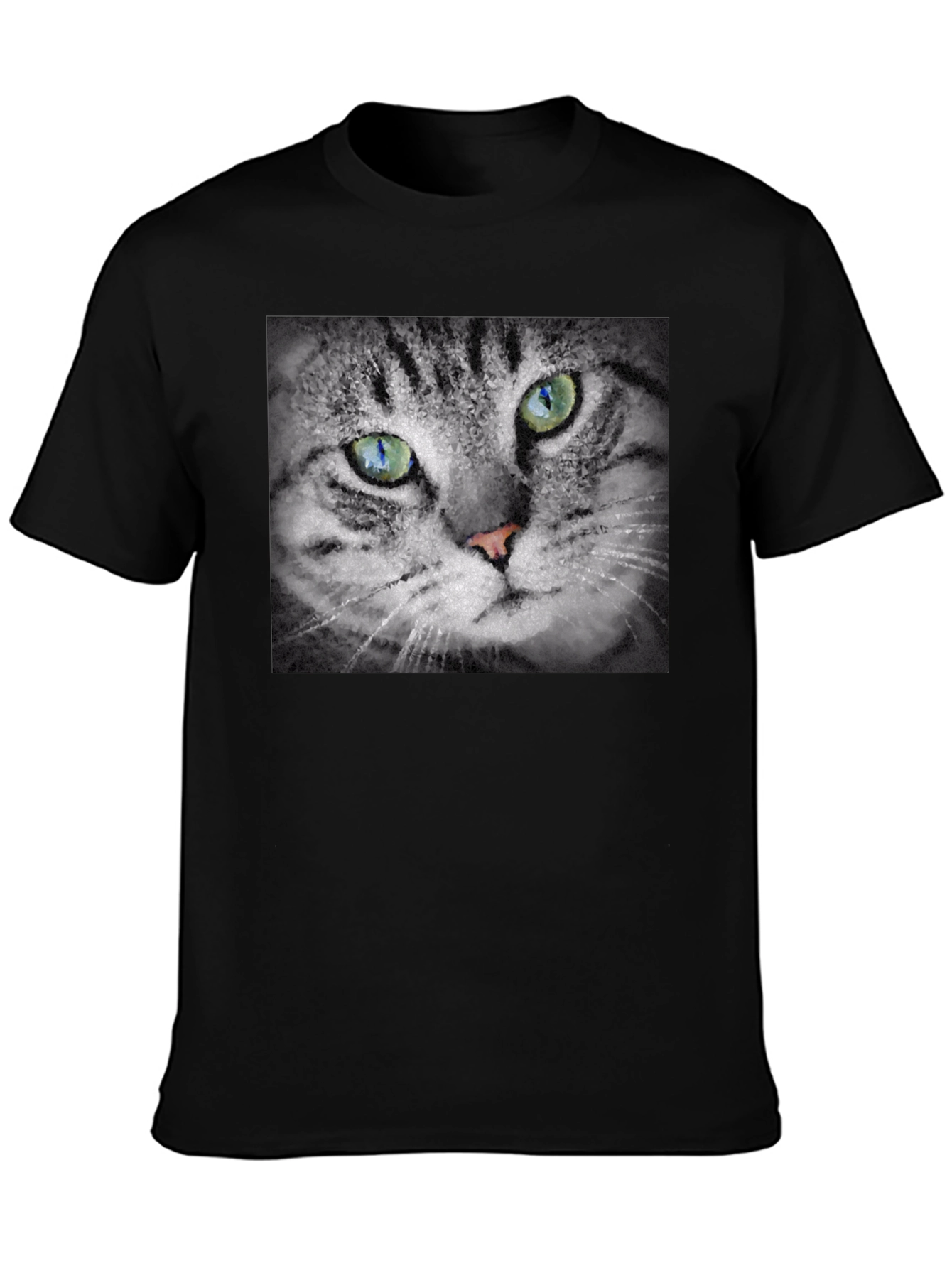 Cat Portrait Graphic T-Shirt