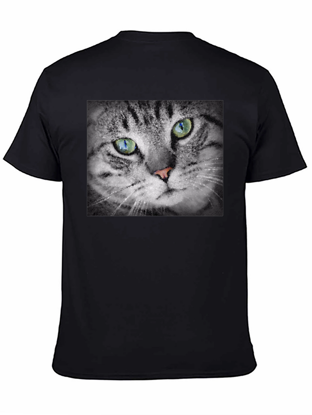 Cat Portrait Graphic T-Shirt