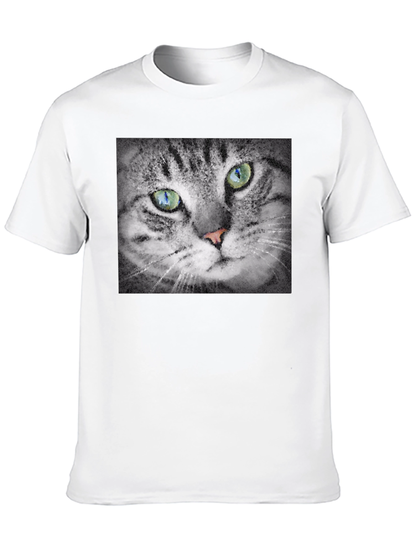 Cat Portrait Graphic T-Shirt