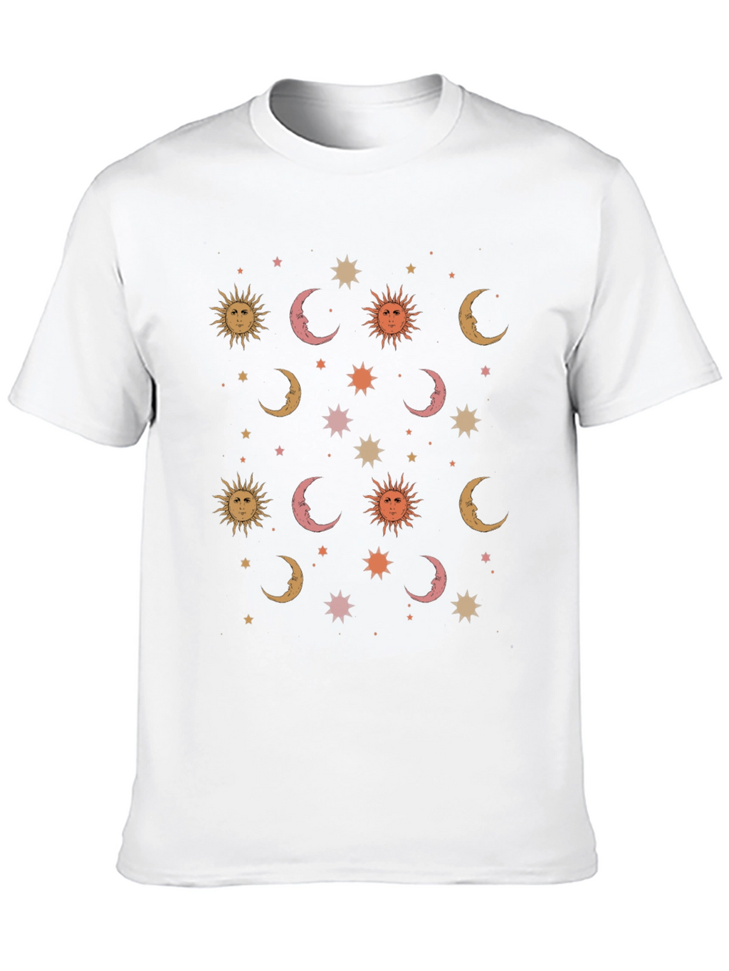Celestial Dreams T-Shirt - Sun Moon and Stars