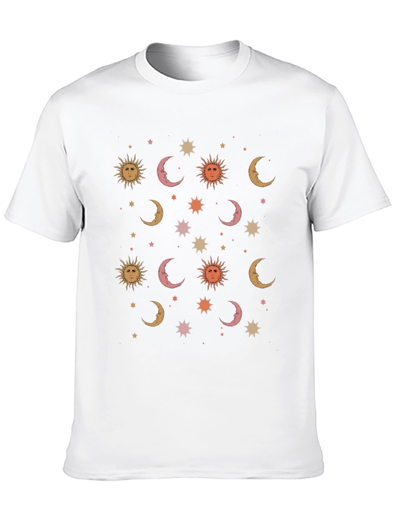 Celestial Dreams T-Shirt - Sun Moon and Stars