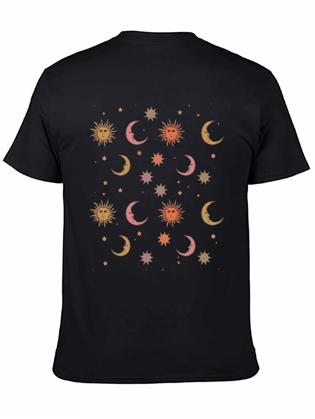 Celestial Dreams T-Shirt - Sun Moon and Stars