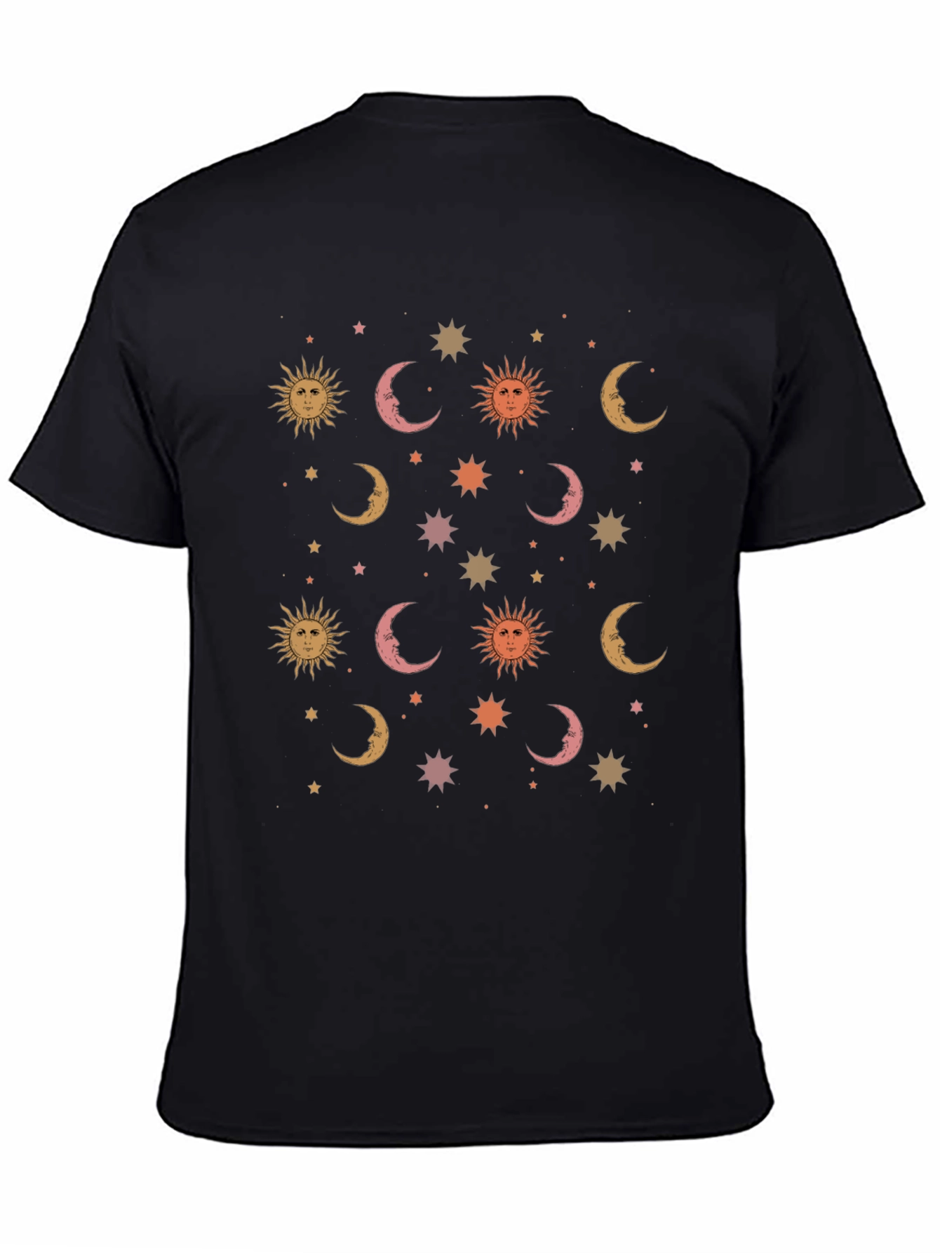 Celestial Dreams T-Shirt - Sun Moon and Stars