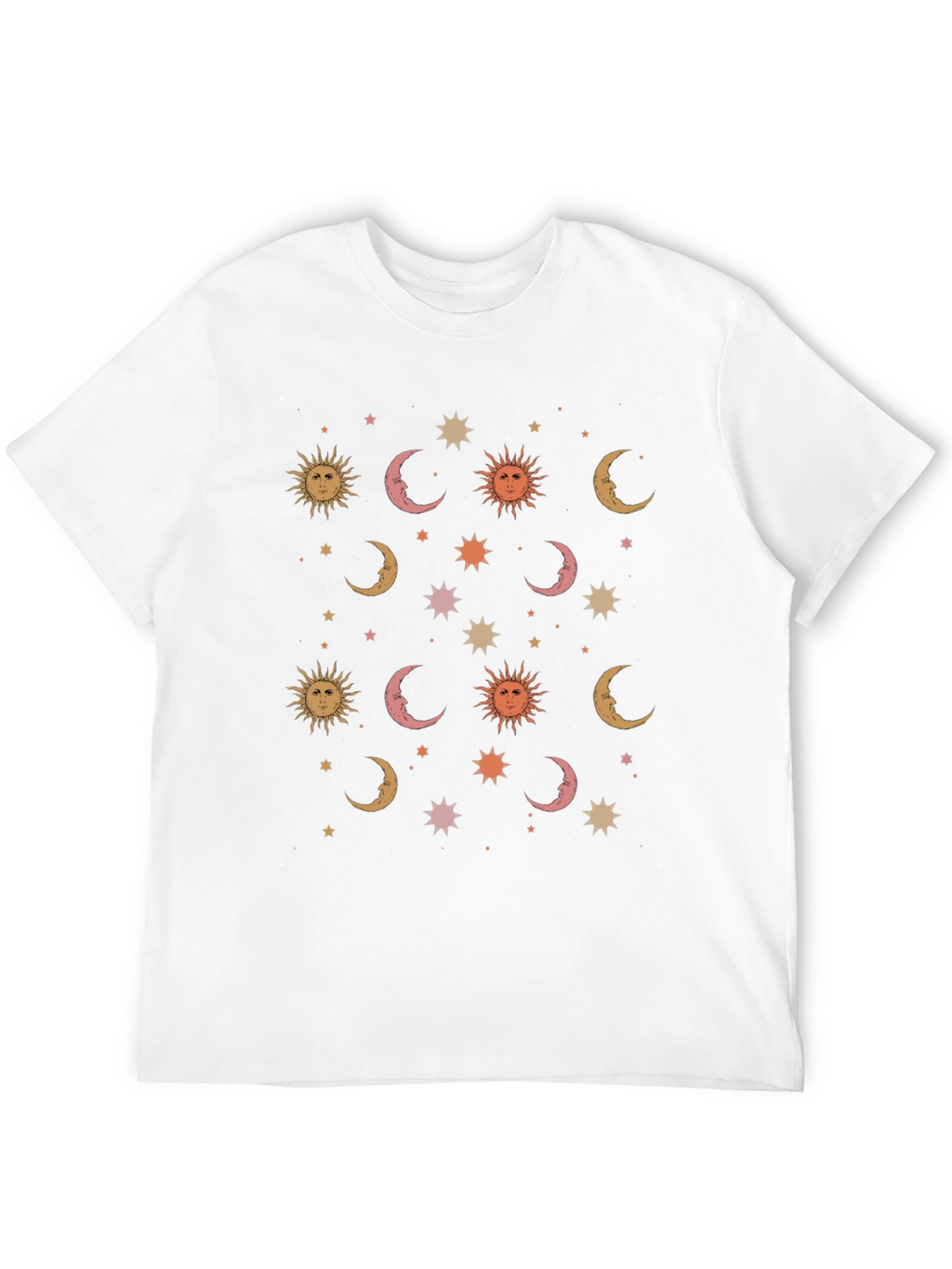 Celestial Dreams T-Shirt - Sun Moon and Stars
