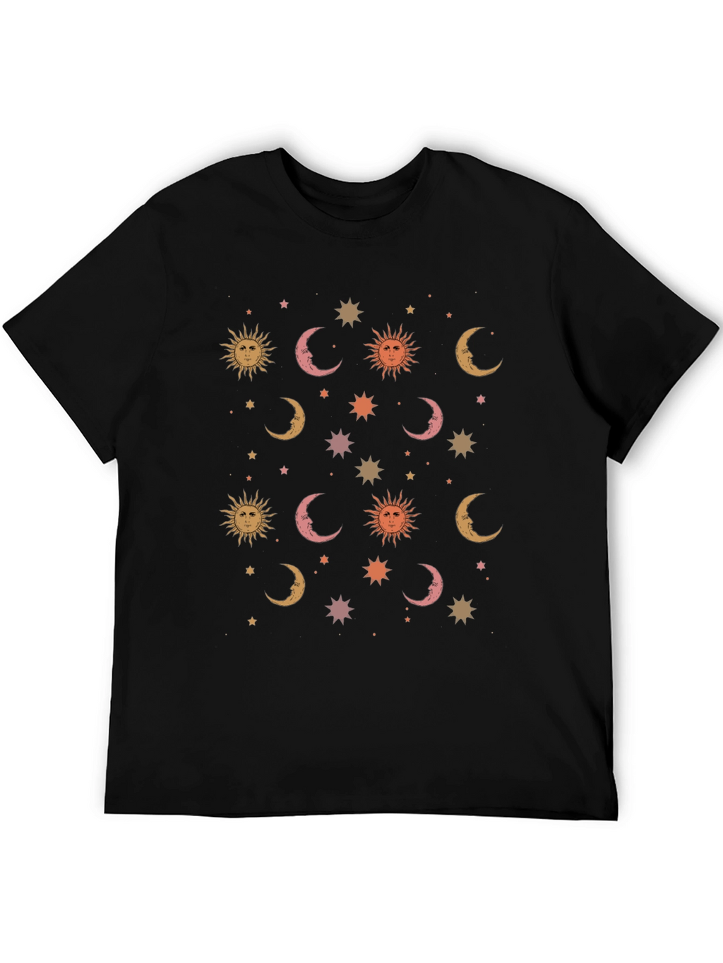 Celestial Dreams T-Shirt - Sun Moon and Stars