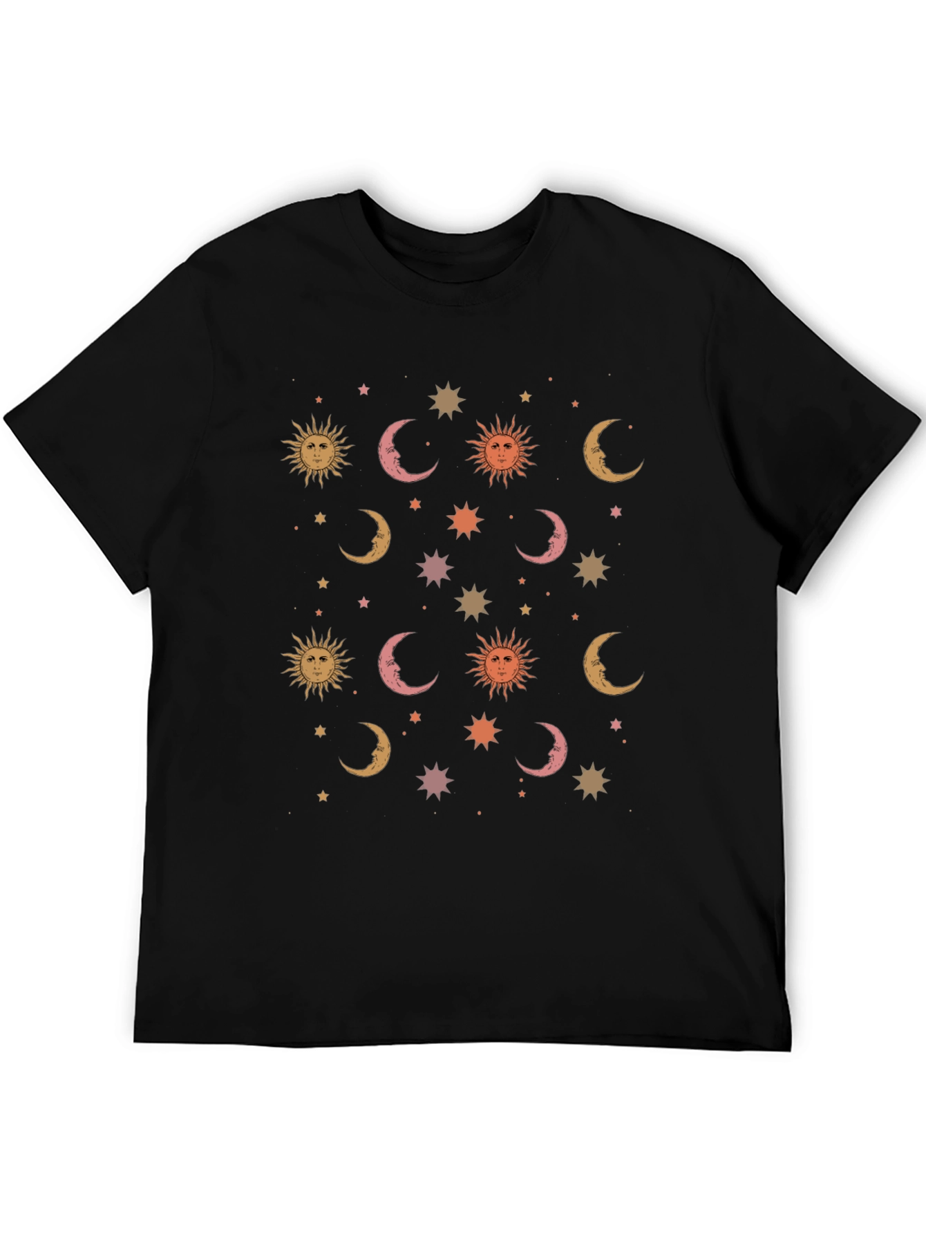 Celestial Dreams T-Shirt - Sun Moon and Stars