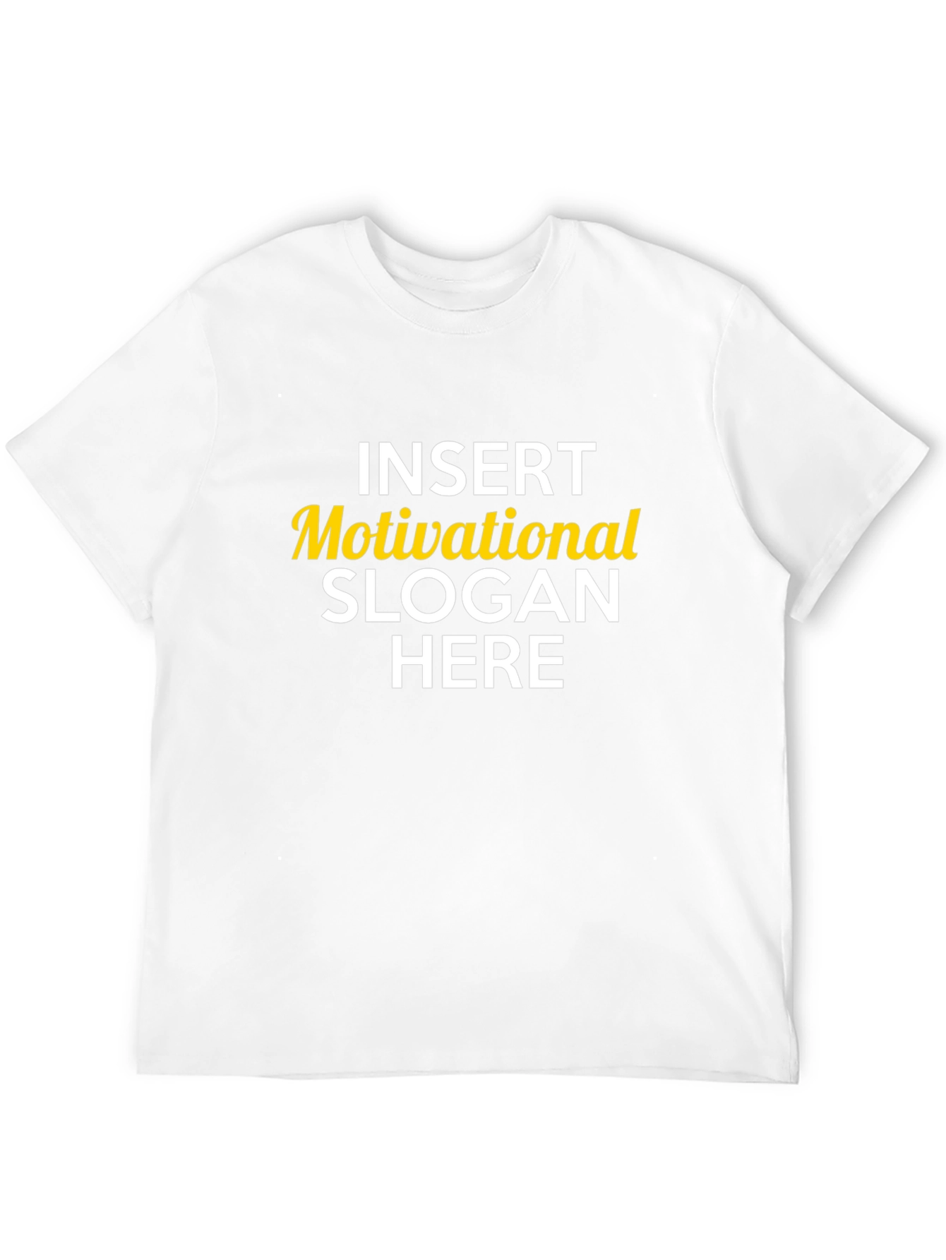 Motivational Slogan Black T-Shirt