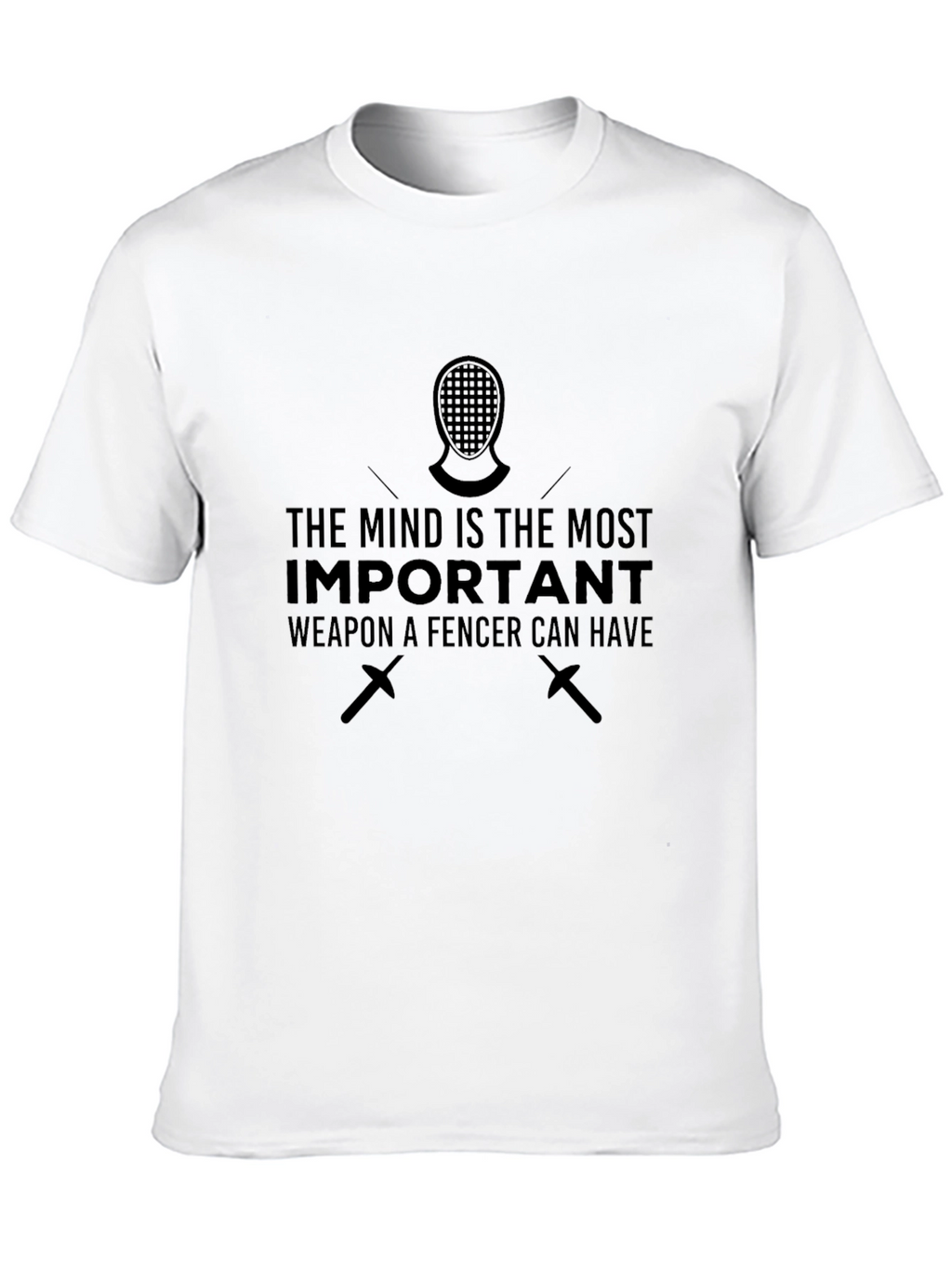 Fencer Mindset Graphic Tee - Black Cotton T-Shirt