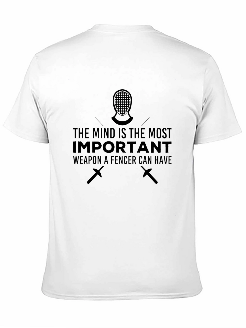 Fencer Mindset Graphic Tee - Black Cotton T-Shirt