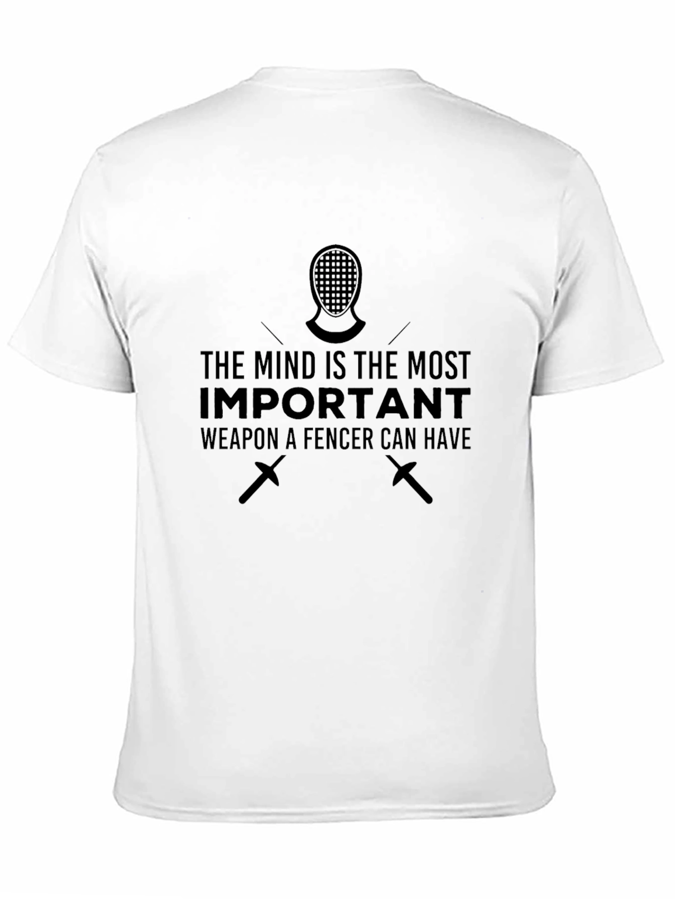 Fencer Mindset Graphic Tee - Black Cotton T-Shirt