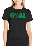 Goal Soccer T-Shirt - Green Graphic Tee