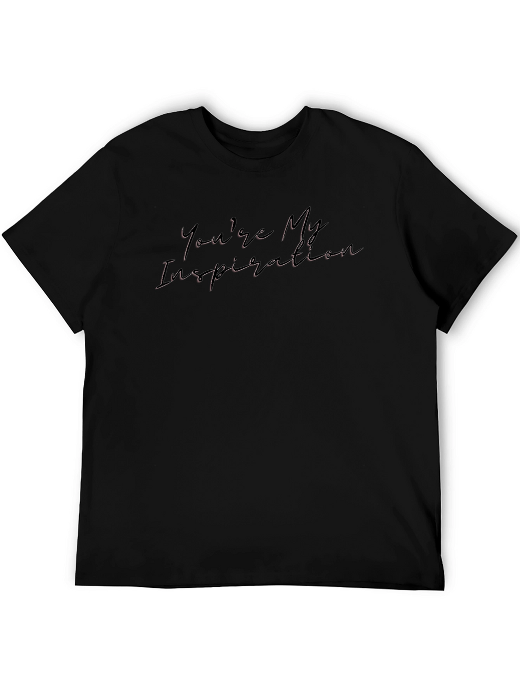 Inspirational Script Graphic Black Tee