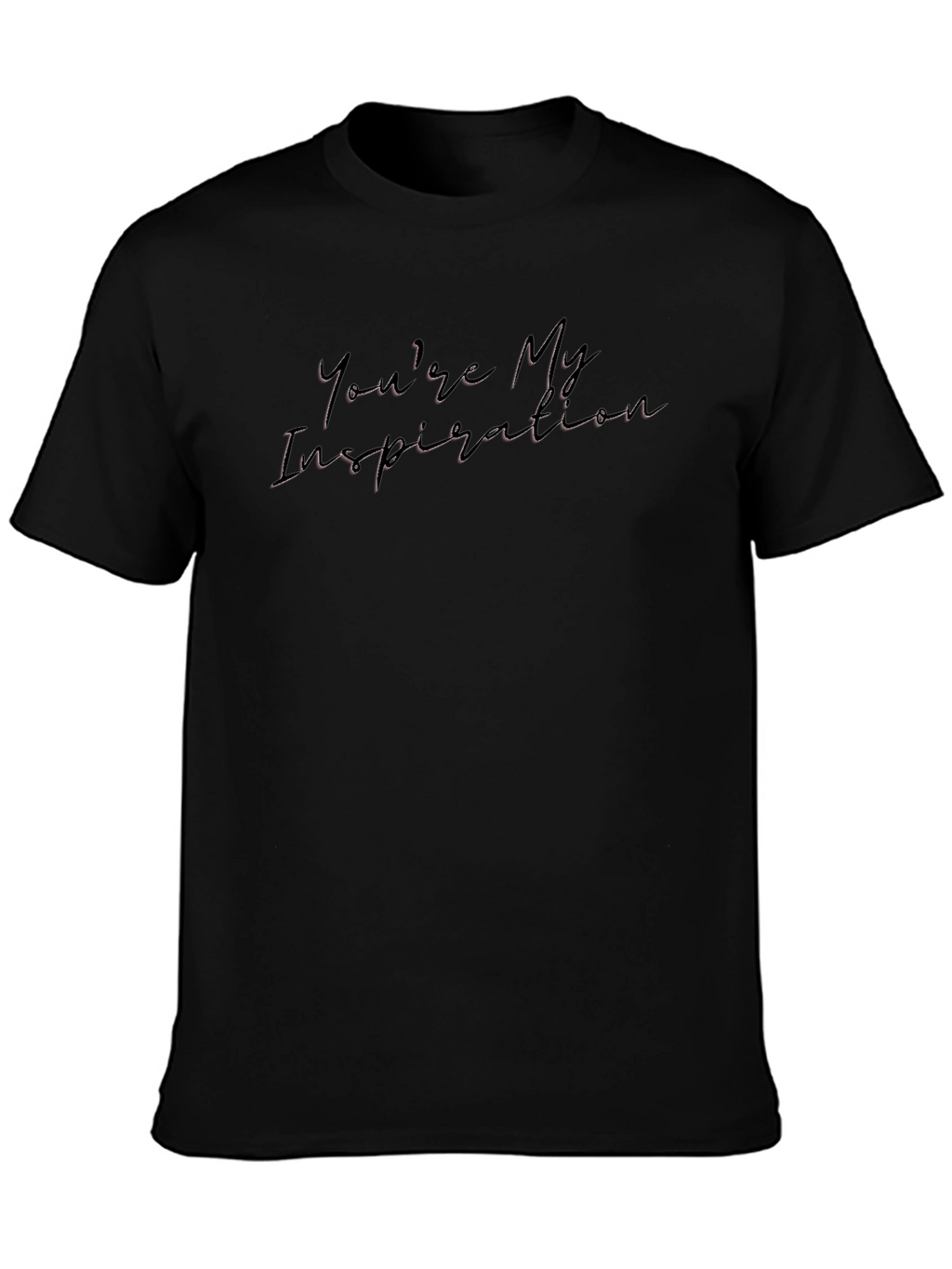 Inspirational Script Graphic Black Tee