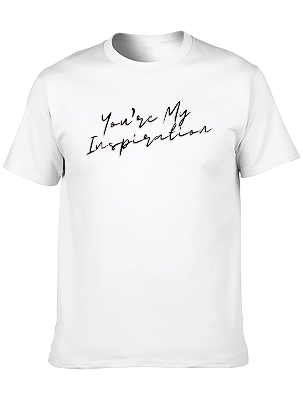 Inspirational Script Graphic Black Tee