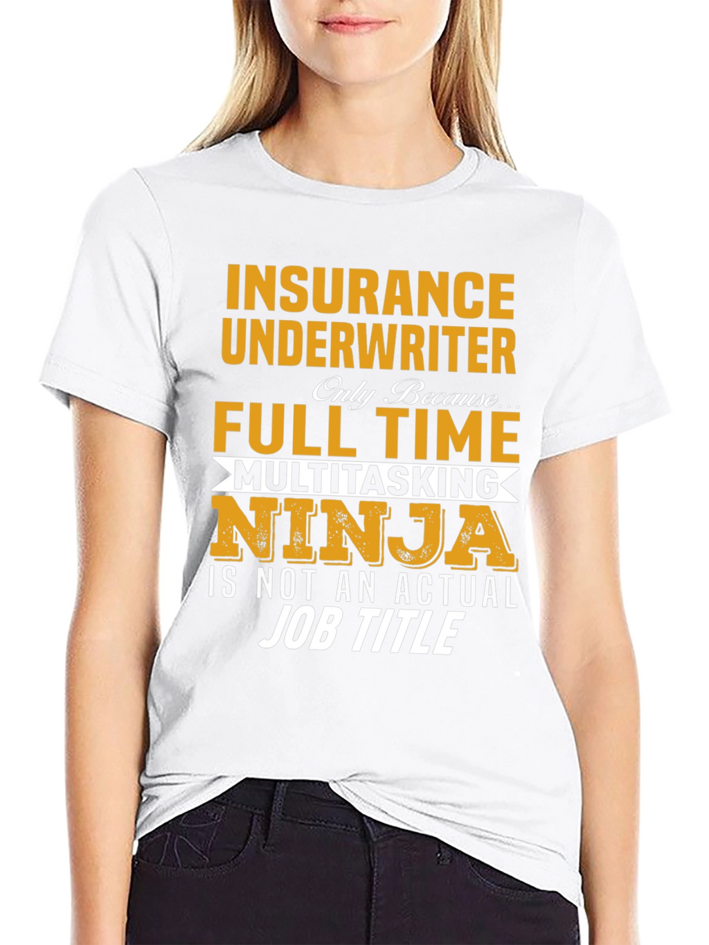 Insurance Underwriter Multitasking Ninja Graphic T-Shirt