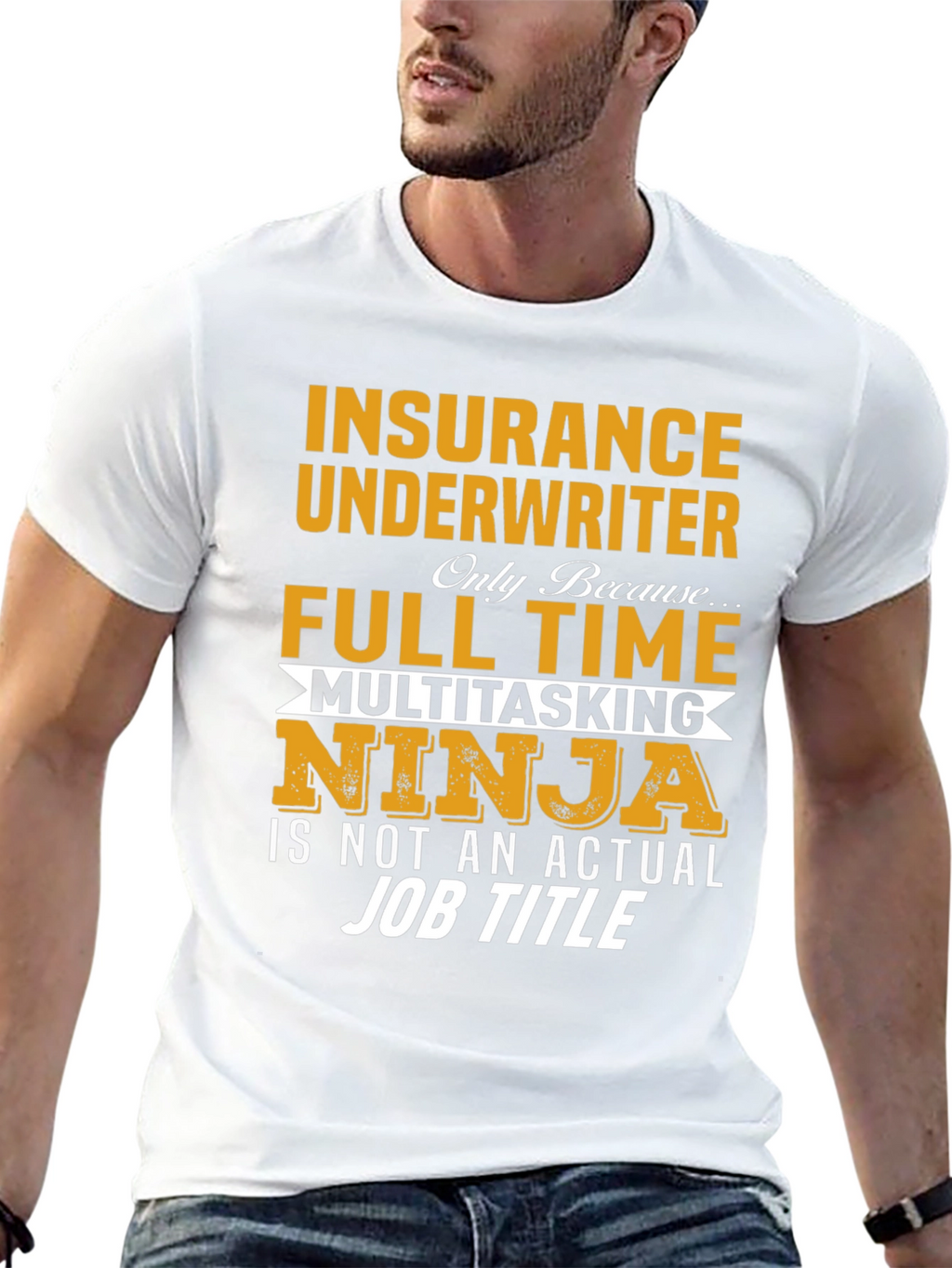 Insurance Underwriter Multitasking Ninja Graphic T-Shirt