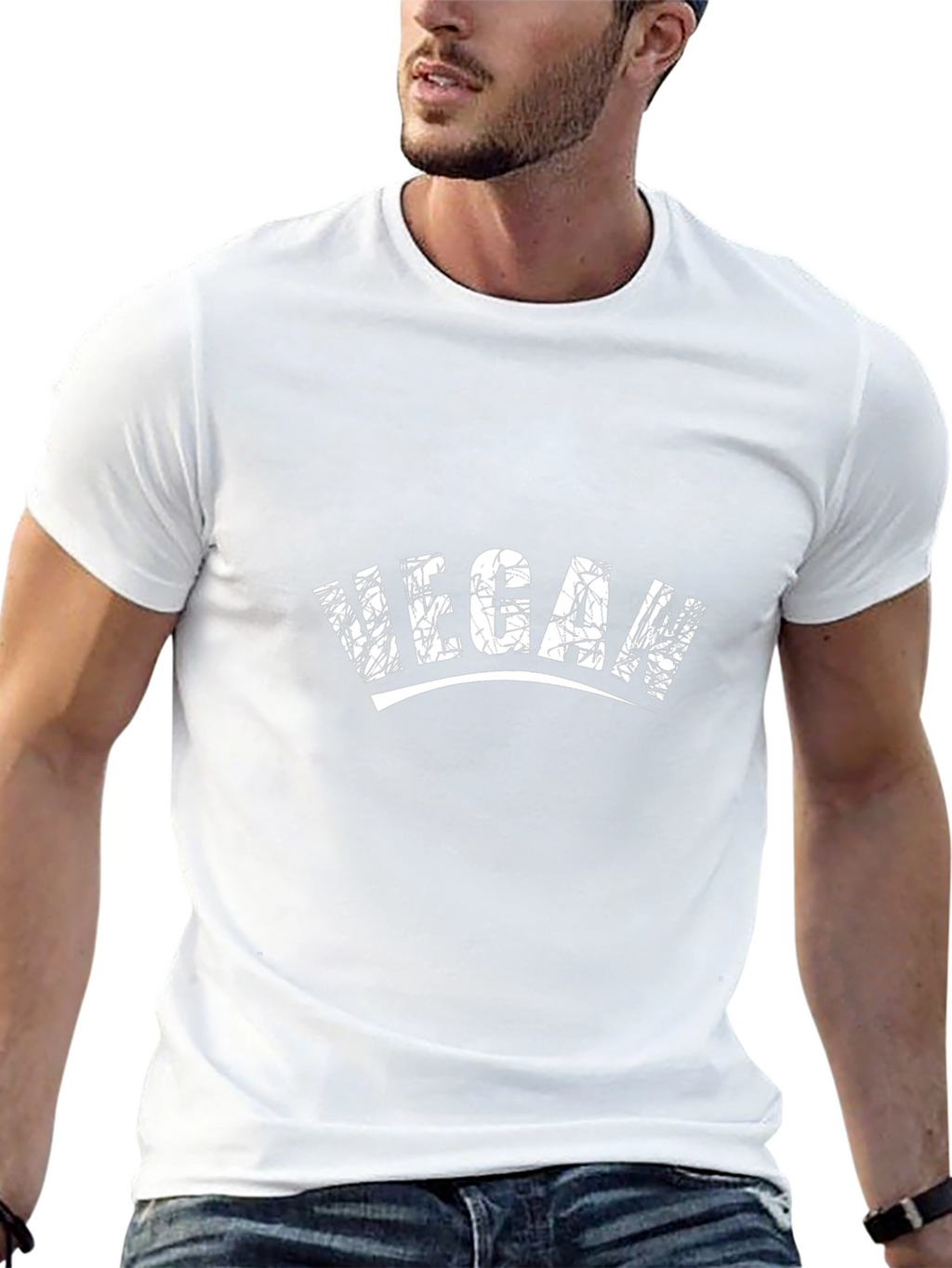 Vegan Graphic T-Shirt - Black