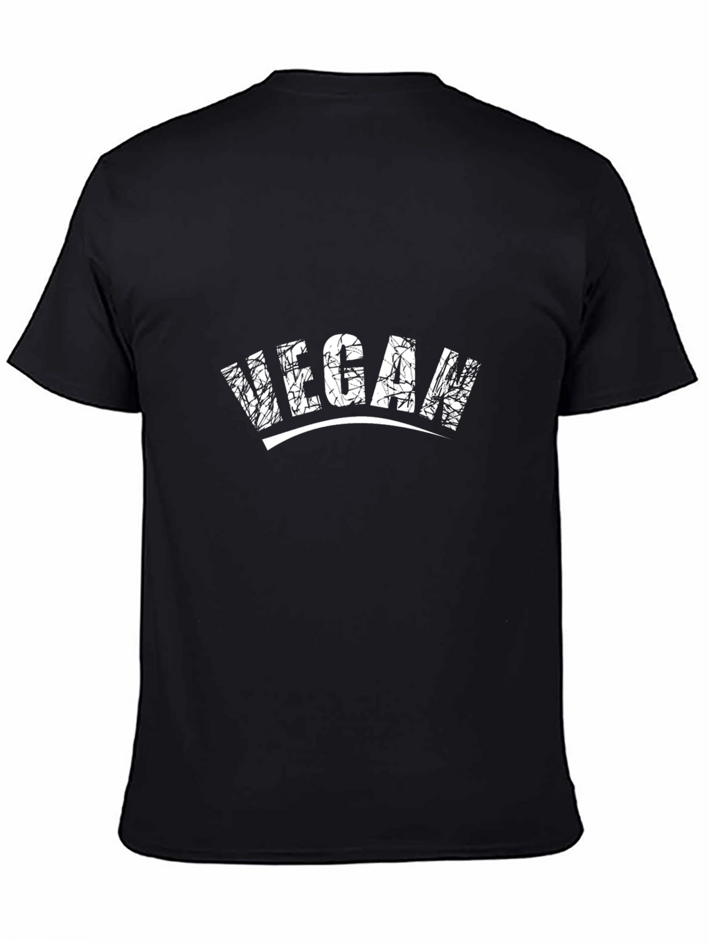 Vegan Graphic T-Shirt - Black