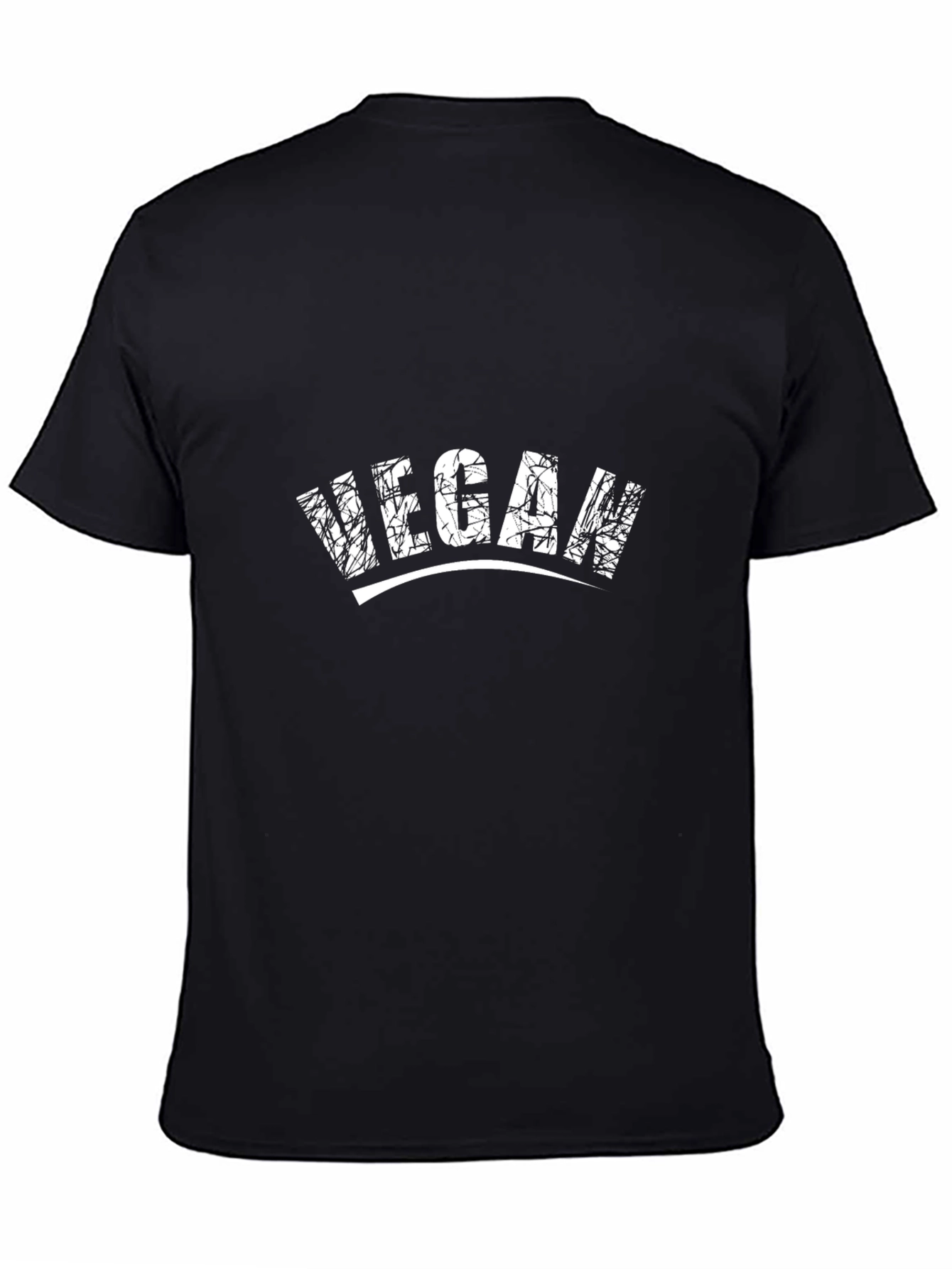 Vegan Graphic T-Shirt - Black