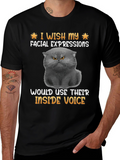 Grumpy Cat T-Shirt: Inside Voice Humor Tee
