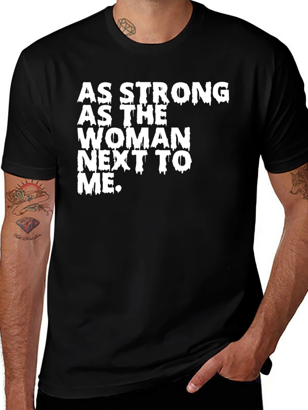 Strong Woman Graphic Tee - Empowering Statement Shirt