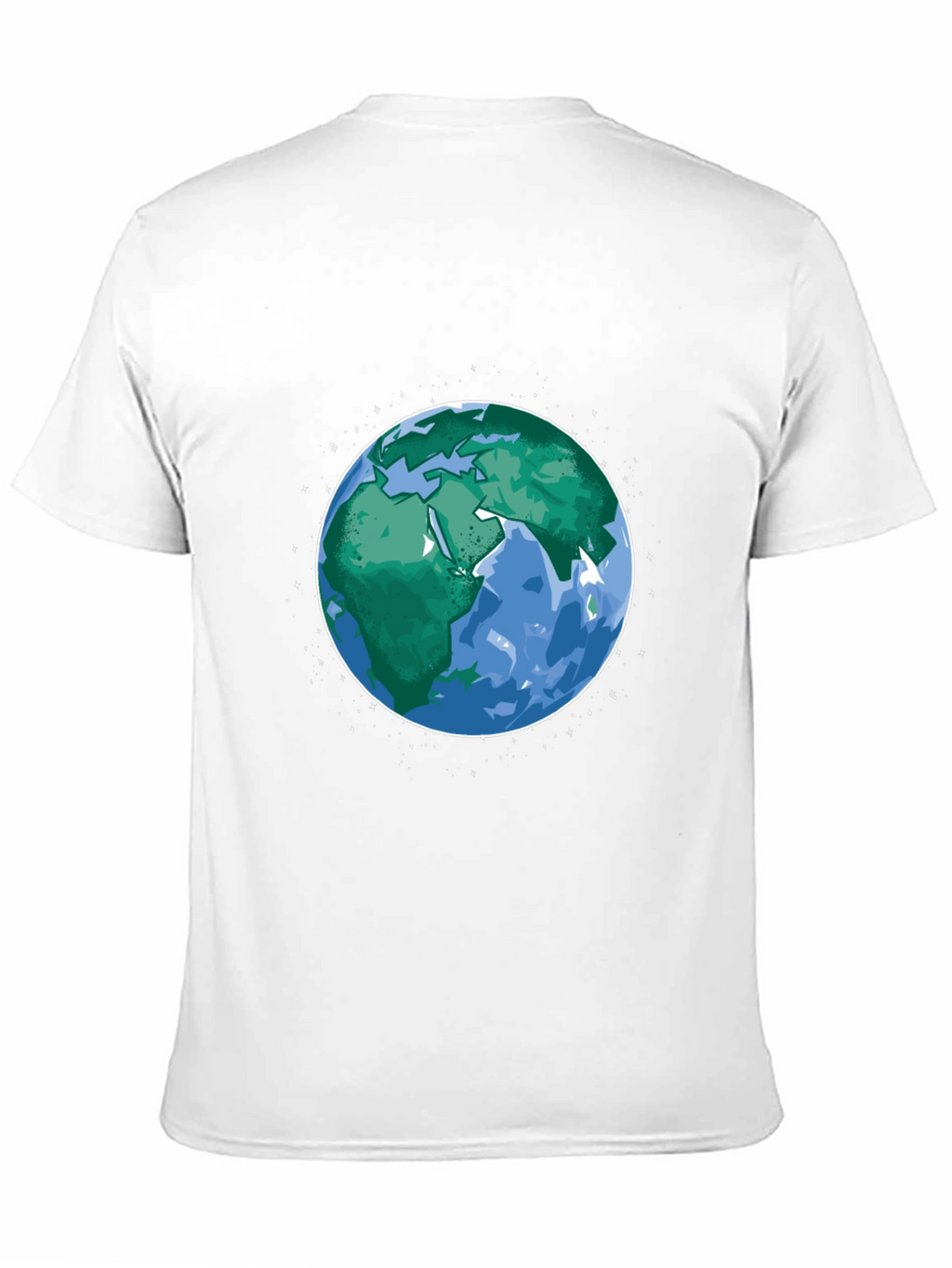 Earth Graphic Print Mens Black T-Shirt