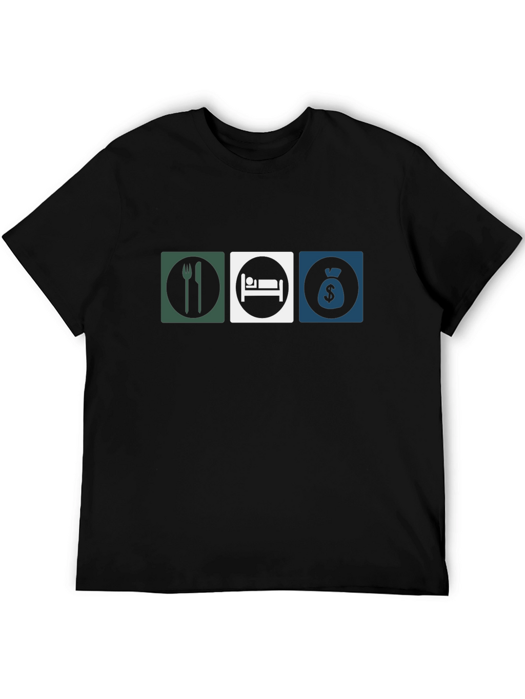 Eat Sleep Money Black T-Shirt