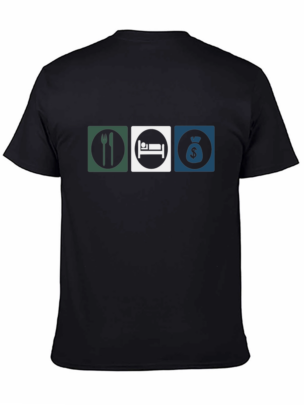 Eat Sleep Money Black T-Shirt