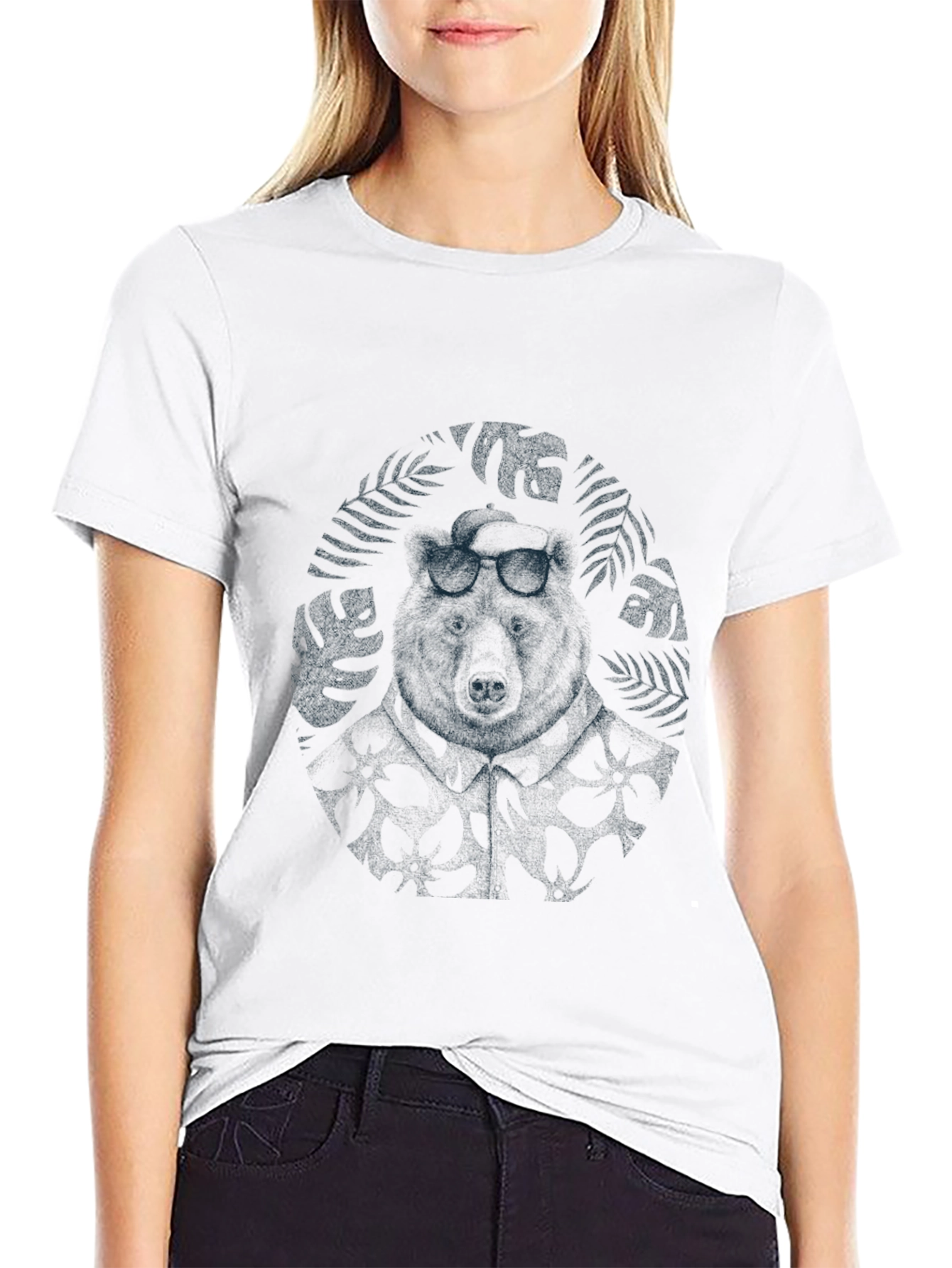 Cool Bear Graphic Black Tee