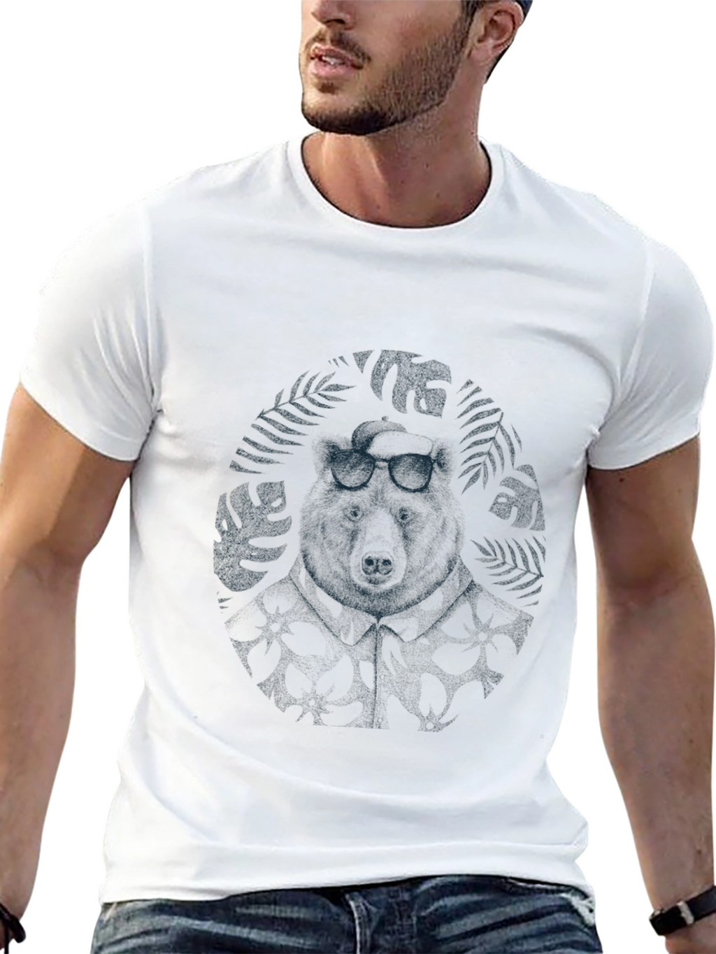 Cool Bear Graphic Black Tee