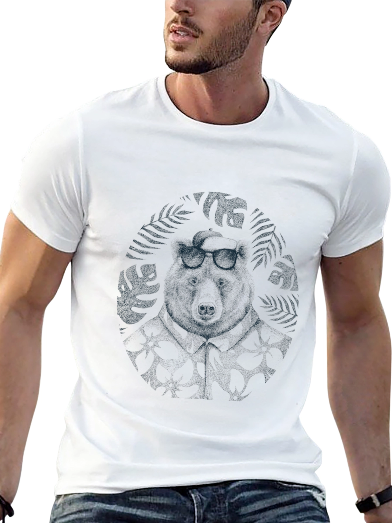 Cool Bear Graphic Black Tee