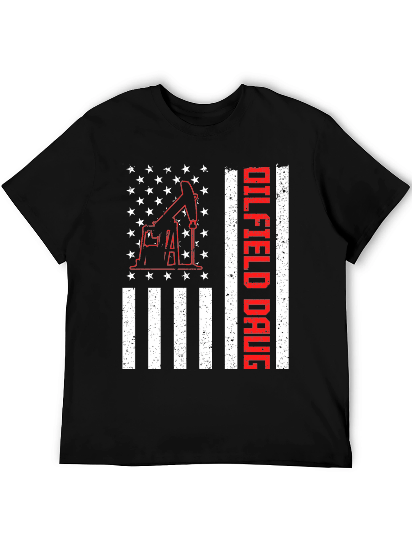 Oilfield Daug USA Flag T-Shirt