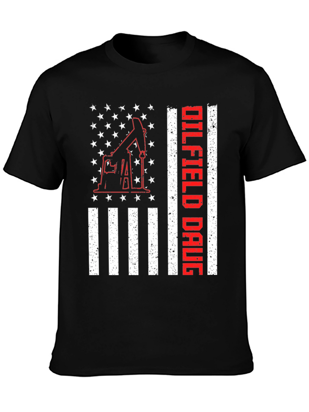 Oilfield Daug USA Flag T-Shirt