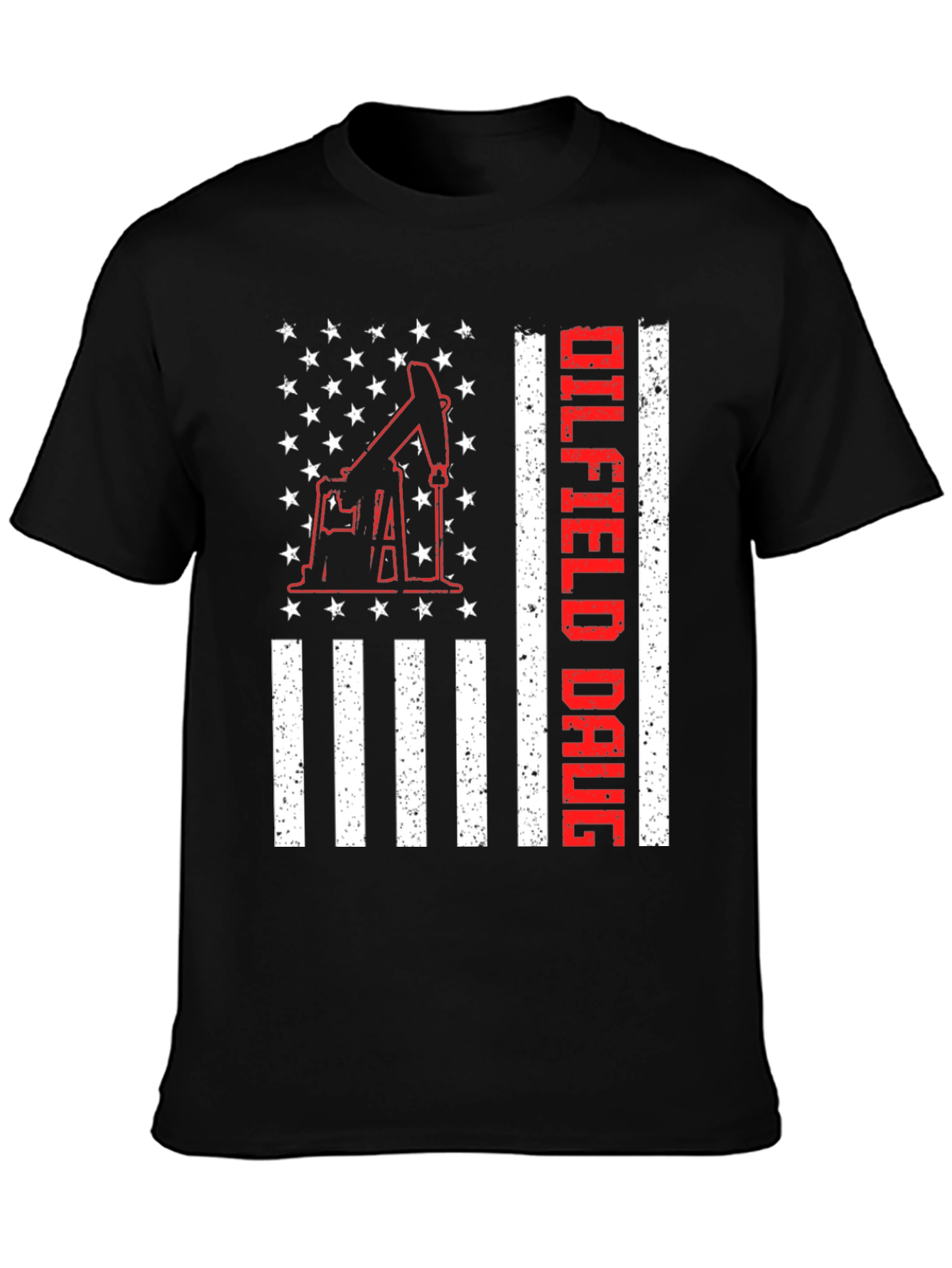 Oilfield Daug USA Flag T-Shirt