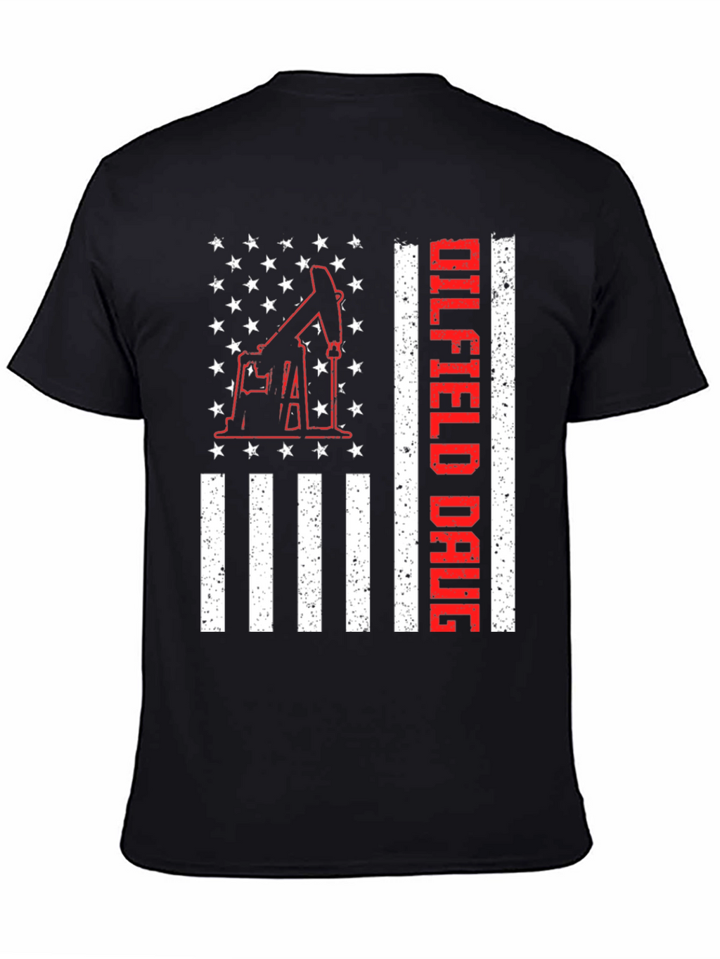 Oilfield Daug USA Flag T-Shirt