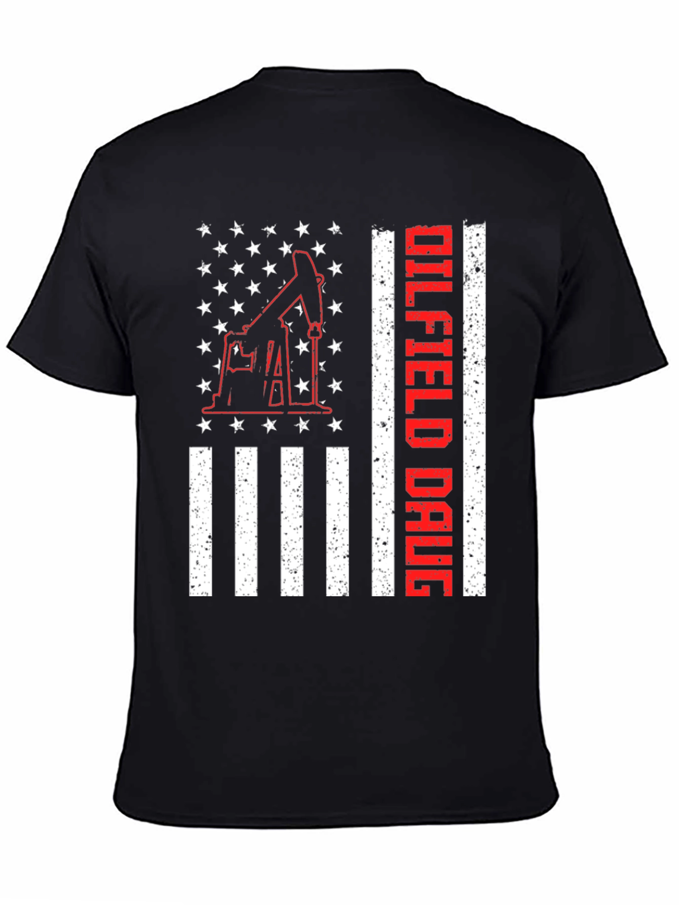 Oilfield Daug USA Flag T-Shirt