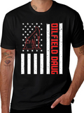 Oilfield Daug USA Flag T-Shirt