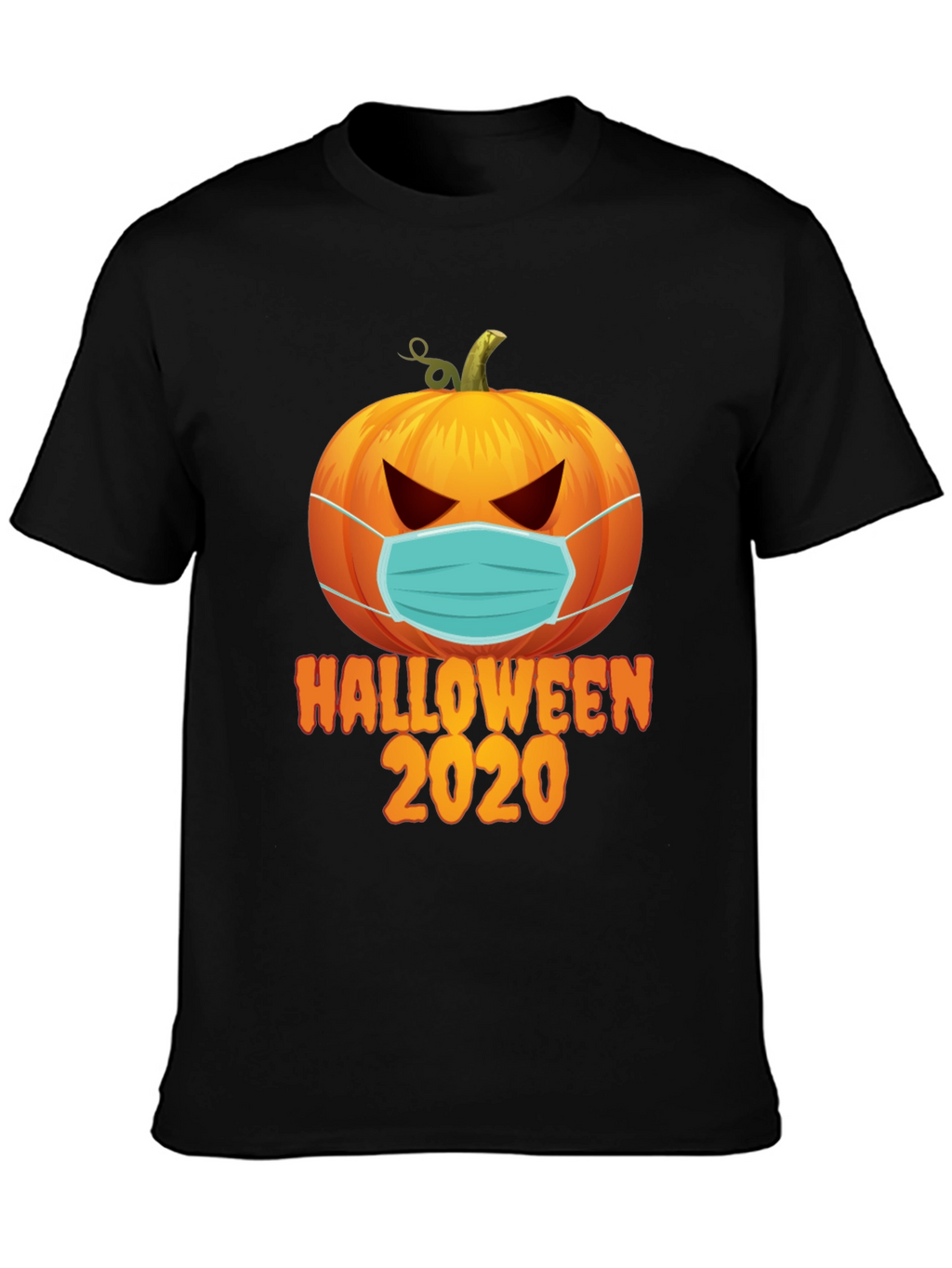 Halloween 2020 Masked Pumpkin Graphic Tee