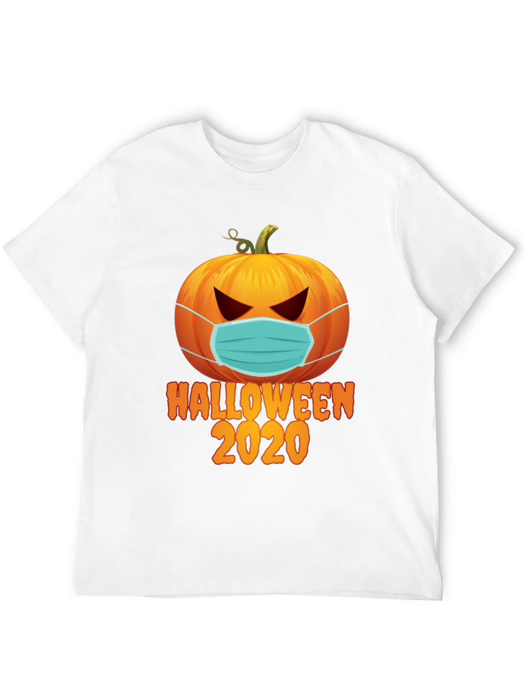 Halloween 2020 Masked Pumpkin Graphic Tee