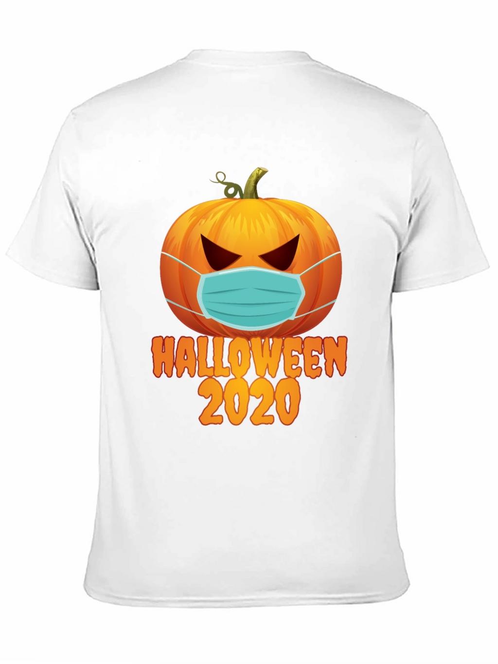 Halloween 2020 Masked Pumpkin Graphic Tee