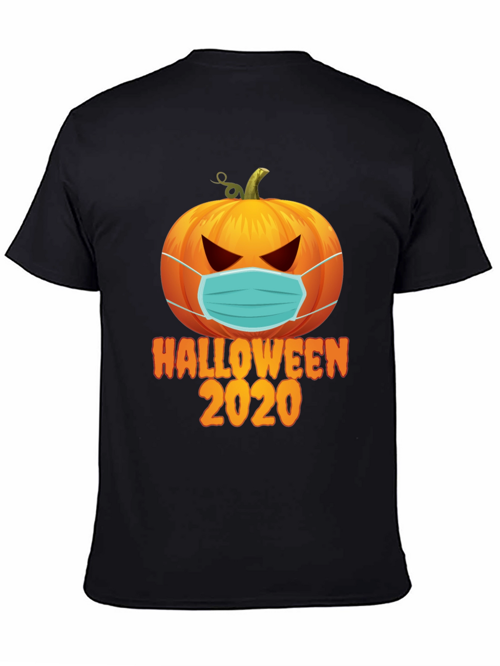 Halloween 2020 Masked Pumpkin Graphic Tee