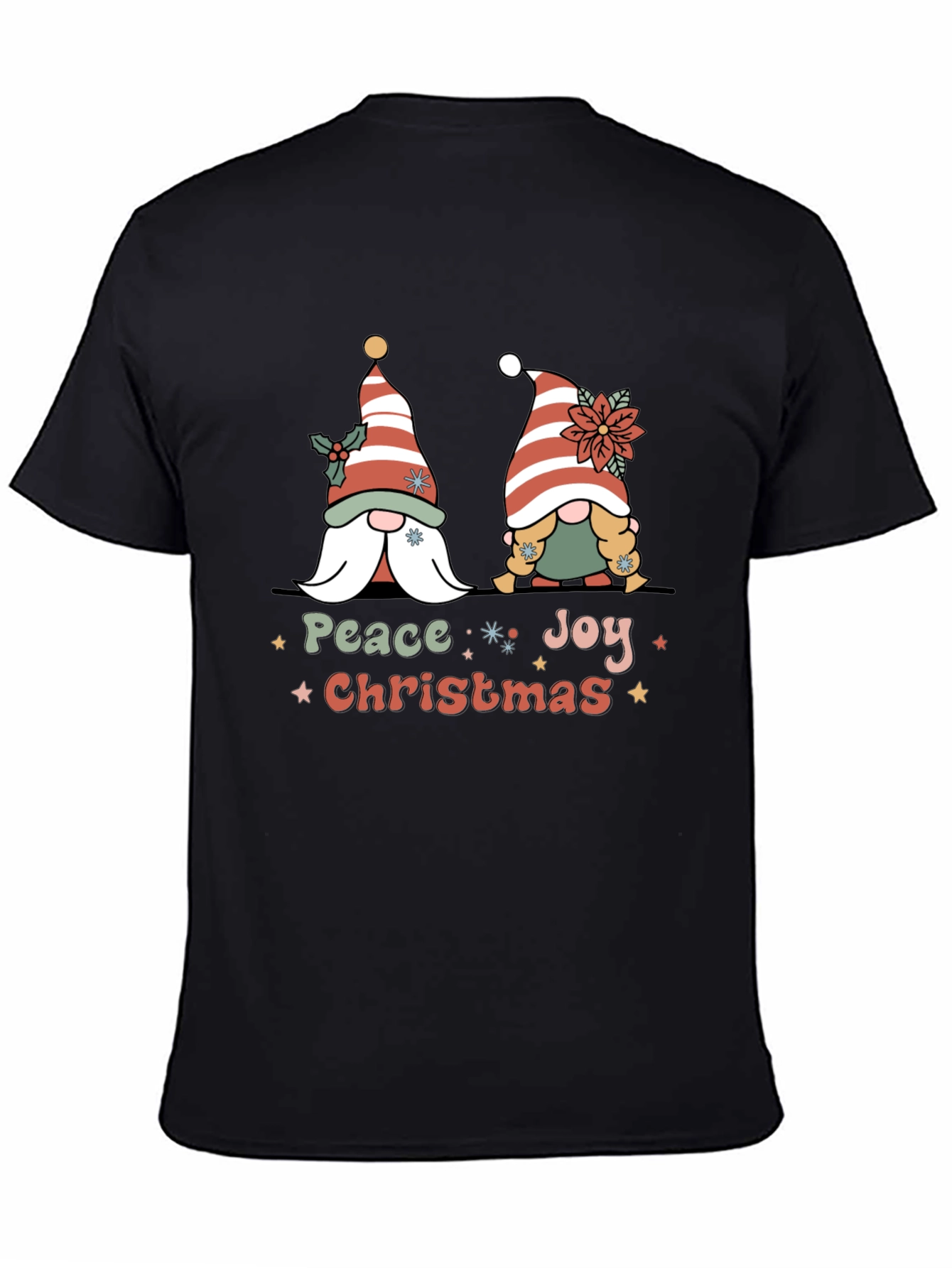 Peace Joy Christmas Gnome T-Shirt