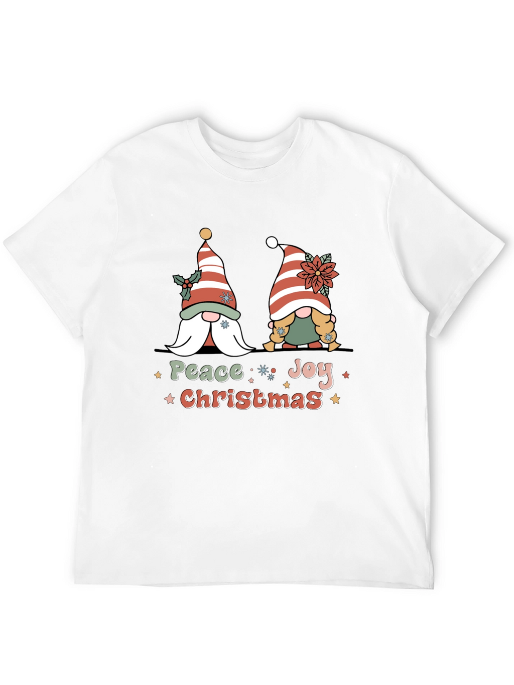 Peace Joy Christmas Gnome T-Shirt