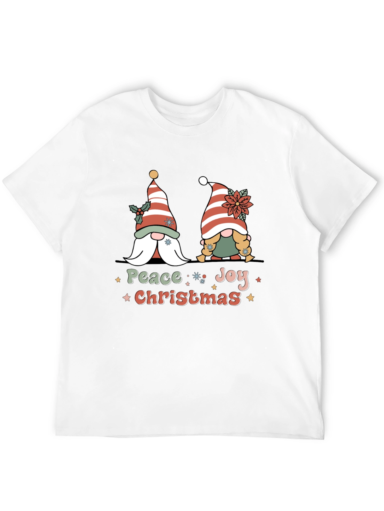 Peace Joy Christmas Gnome T-Shirt