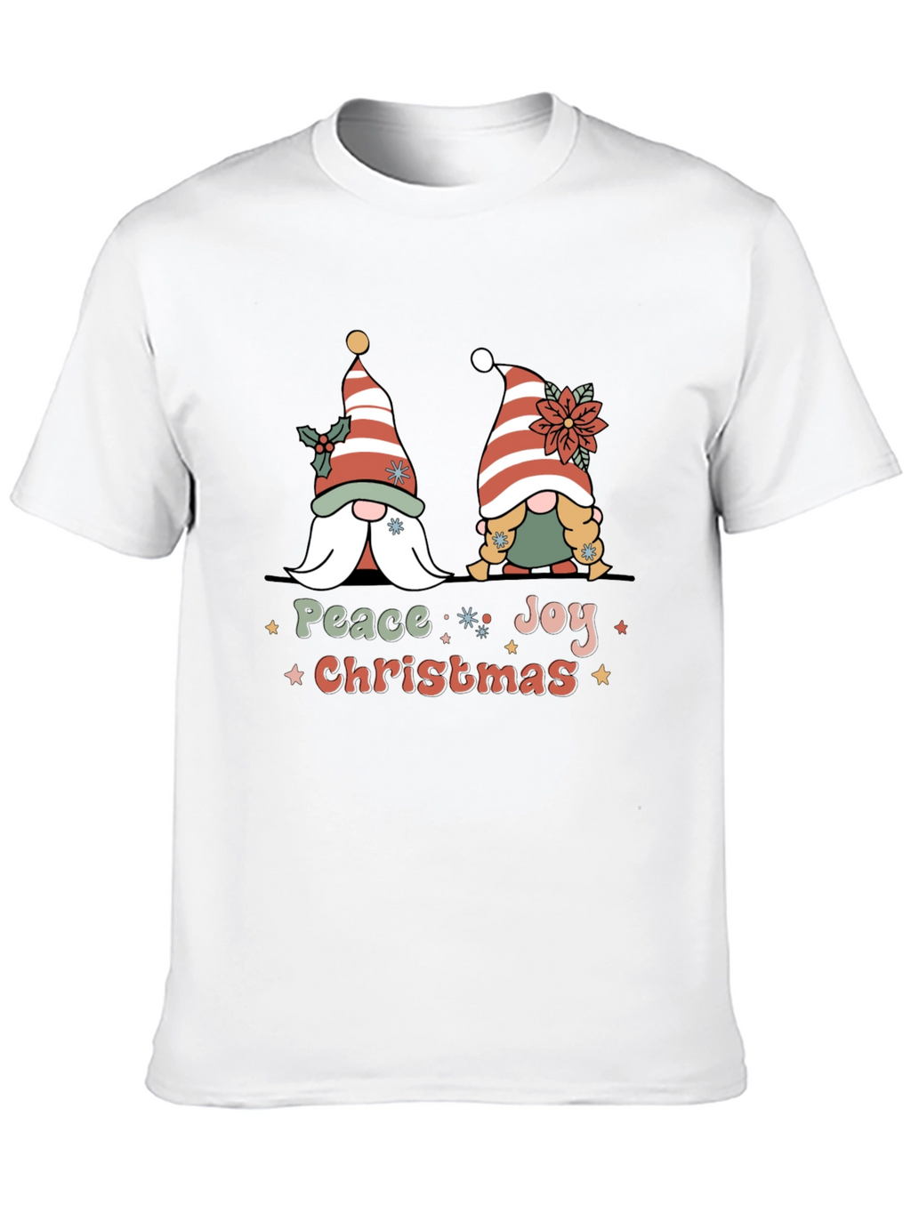 Peace Joy Christmas Gnome T-Shirt