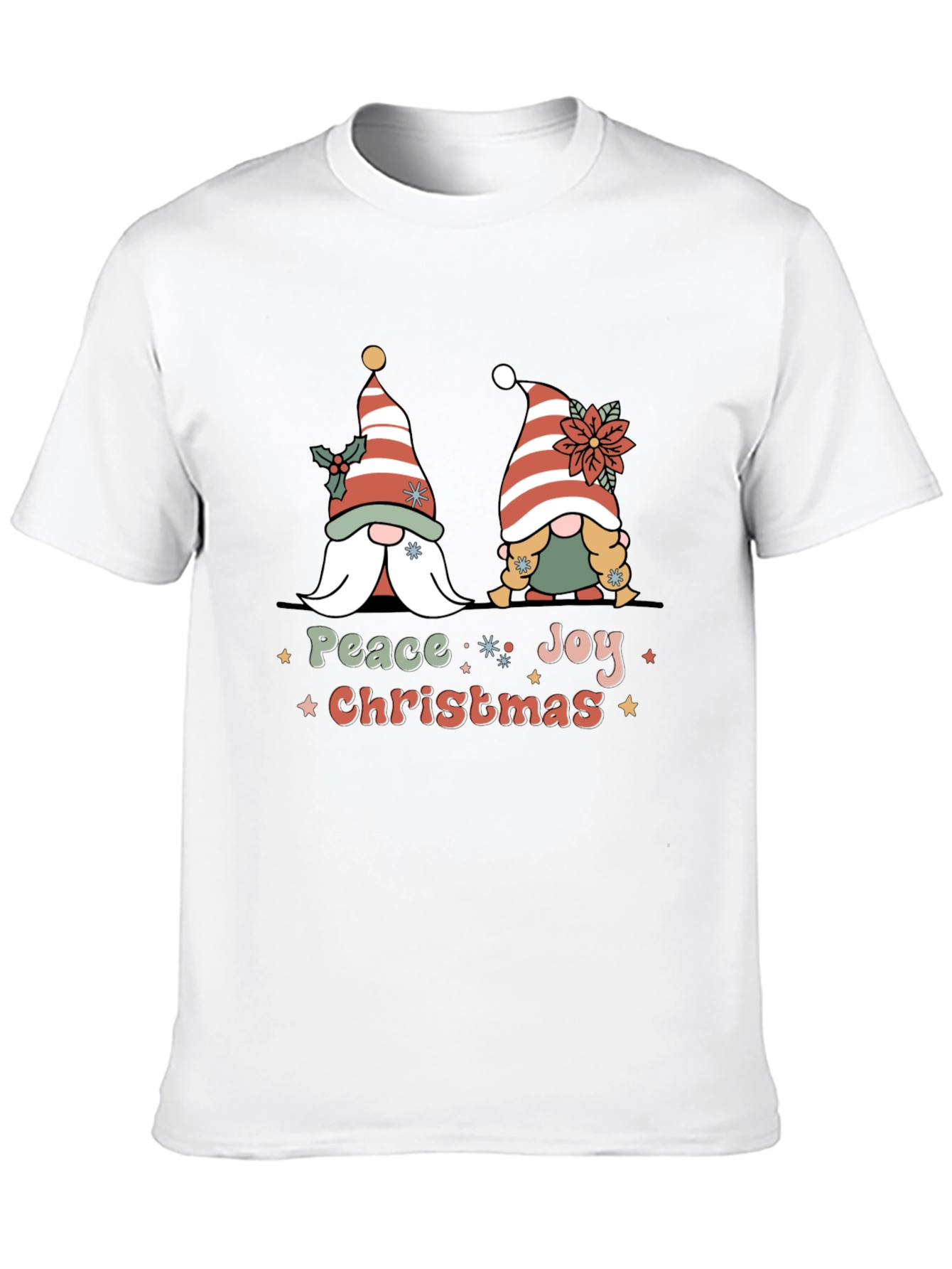 Peace Joy Christmas Gnome T-Shirt
