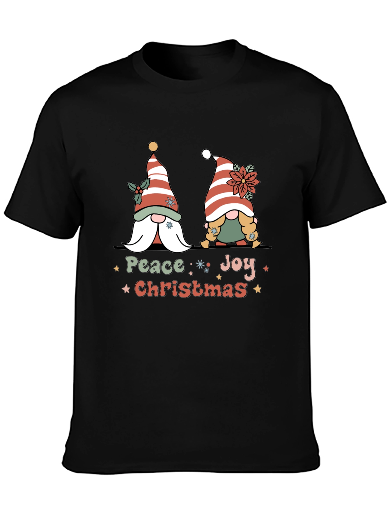 Peace Joy Christmas Gnome T-Shirt
