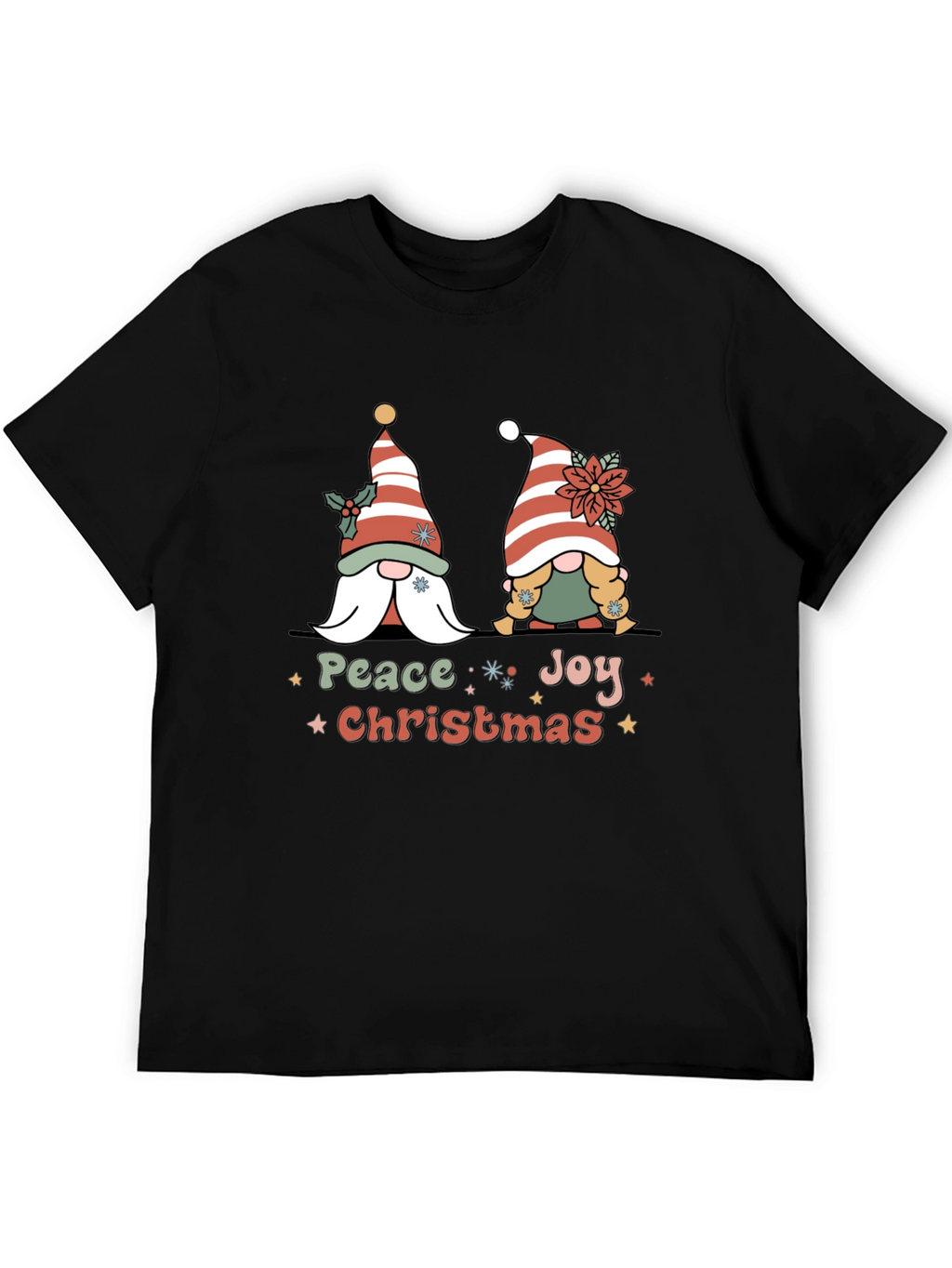Peace Joy Christmas Gnome T-Shirt
